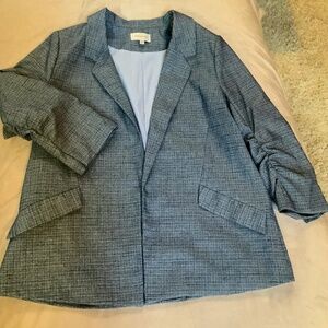 Skies Are Blue Blazer Blue in Color, Sz L